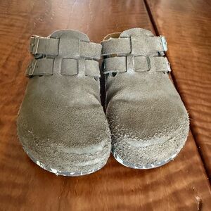 Birkenstock Kids Suede Slip-On Clogs